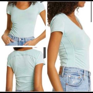 Free People We the
Free T-shirt
Brand new with tags
1 sea sage green